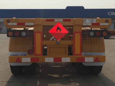 CIMC ZJV9408TWYQD Transport semi-trailer of dangerous goods tank frame