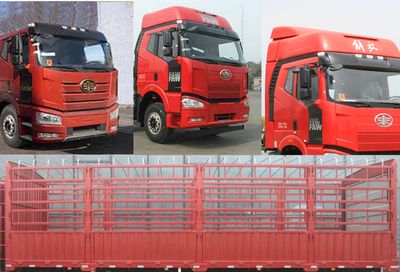 Jiefang Automobile CA5250CCYP66K1L6T3E5 Grate type transport vehicle