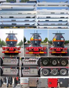 Zhengkang Hongtai brand automobiles HHT9404GYW Tank transport semi-trailer for oxidizing substances