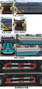 Dongyue  ZTQ5071ZZZE6H33F Hydraulic Lifter Garbage truck 