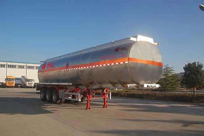 Juntong  JF9401GRY Aluminum alloy flammable liquid tank transport semi-trailer