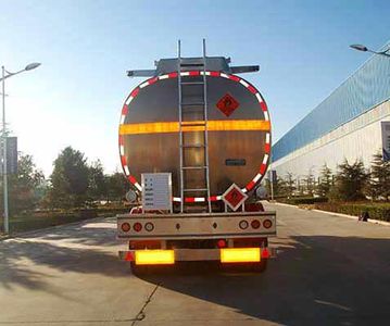 Juntong  JF9401GRY Aluminum alloy flammable liquid tank transport semi-trailer