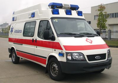 Jiangling Quanshun brand automobiles JX5035XJHZCB ambulance