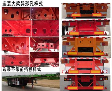 Qilu Pengcheng brand automobiles PCC9400TPB Flat transport semi-trailer