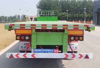 Qilu Pengcheng brand automobiles PCC9400TPB Flat transport semi-trailer