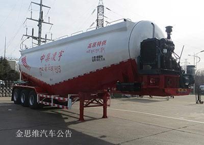 Lingyu  CLY9401GFL5 Low density powder material transportation semi-trailer