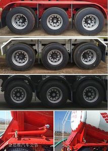 Lingyu  CLY9401GFL5 Low density powder material transportation semi-trailer