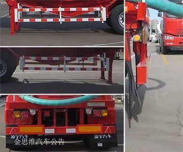 Lingyu  CLY9401GFL5 Low density powder material transportation semi-trailer