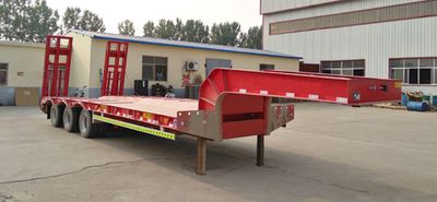 Chenlu  LJT9353TDP Low flatbed semi-trailer