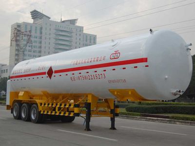 Jiuyuan  KP9405GDYTA Low temperature liquid transport semi-trailer