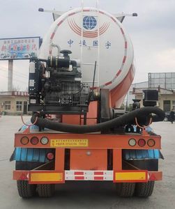 Zhongyu Guoyu brand automobiles ZGY9402GXHA Lower ash semi-trailer