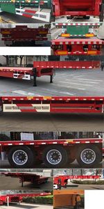 Huajun  ZCZ9402TDPJ Low flatbed semi-trailer