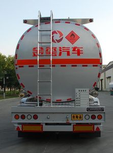 Jinxi  WPH9402GRYL Aluminum alloy flammable liquid tank transport semi-trailer