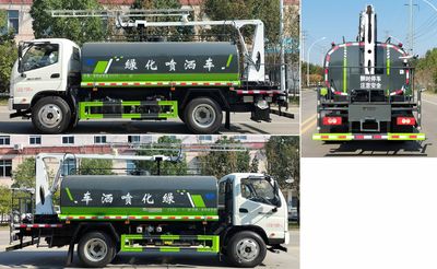 Huatong brand automobiles HCQ5128GPSBJ6 watering lorry 