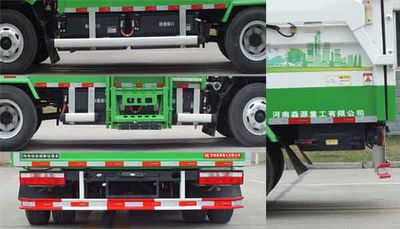 Senyuan  SMQ5072ZZZBEV Pure electric self loading and unloading garbage truck