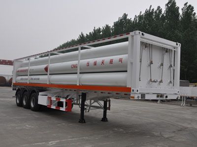 Luxi  LXZ9402GGY Hydraulic sub station high-pressure gas long pipe semi-trailer