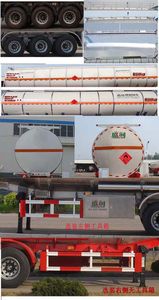 Shengrun  SKW9407GRYT Flammable liquid tank transport semi-trailer