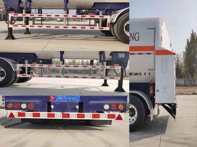 Juwang  ZJW9390GDY Low temperature liquid transport semi-trailer