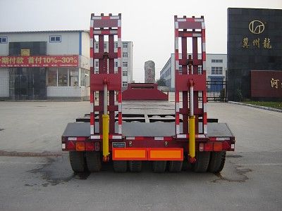 Jijun brand automobiles HJT9401TDP Low flatbed semi-trailer