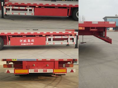 Fuyan Automobile HWL9400TDPEY Low flatbed semi-trailer