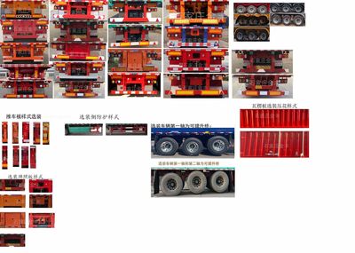 Jin Junwei  HJF9400CCY Gantry transport semi-trailer