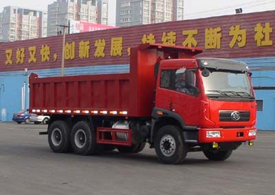 Jiefang Automobile CA3256P2K2L3T1EA80 Flat head diesel dump truck