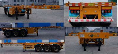 Fuyan Automobile HWL9400TJZPC Container transport semi-trailer