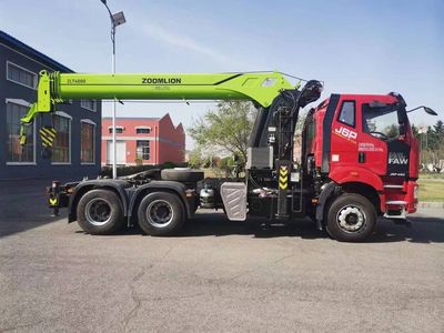 Jiefang Automobile CA4250P66K24L1T1E6Z Vehicle mounted lifting and towing transport vehicle