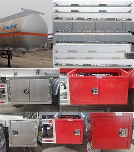 Zhengkang Hongtai brand automobiles HHT9409GRYA Flammable liquid tank transport semi-trailer