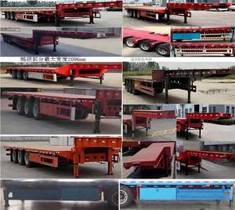 Zhongji Huashuo brand automobiles XHS9400TDP Low flatbed semi-trailer