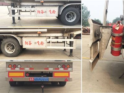 Jingyanggang  SFL9401GYYL Aluminum alloy oil transport semi-trailer