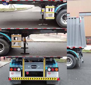 Upper specialized license plate car CZQ9400ZLJ Garbage transfer semi-trailer