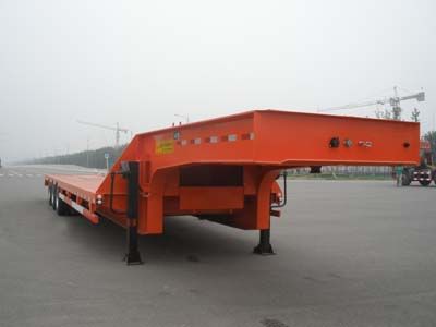 Huanda  BJQ9406TDP Low flatbed semi-trailer