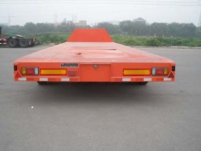 Huanda  BJQ9406TDP Low flatbed semi-trailer