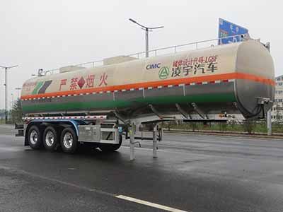 Lingyu  CLY9407GYYA1 Aluminum alloy oil transport semi-trailer