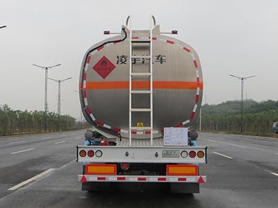 Lingyu  CLY9407GYYA1 Aluminum alloy oil transport semi-trailer