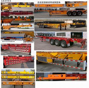 Liangshan Kaiyuan  LKY9400TJZE45 Container transport semi-trailer