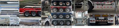 Ruijiang  WL9405GFL40L Aluminum alloy medium density powder material transportation semi-trailer