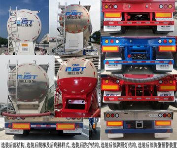 Ruijiang  WL9405GFL40L Aluminum alloy medium density powder material transportation semi-trailer