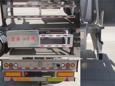 Zhengkang Hongtai brand automobiles HHT9404GRYB Aluminum alloy flammable liquid tank transport semi-trailer