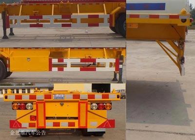 Luyun Wantong brand automobile YFW9400TJZ Container transport semi-trailer