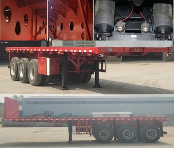 Huaxing Jiangshan brand automobiles SMW9401TPB Flat transport semi-trailer