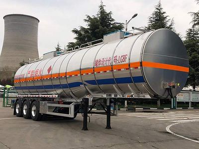 Lingyu  CLY9401GRYQ3 Flammable liquid tank transport semi-trailer