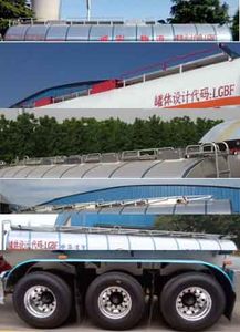 Lingyu  CLY9401GRYQ3 Flammable liquid tank transport semi-trailer