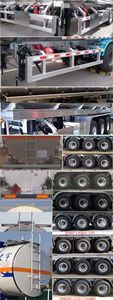 Lingyu  CLY9401GRYQ3 Flammable liquid tank transport semi-trailer