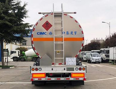 Lingyu  CLY9401GRYQ3 Flammable liquid tank transport semi-trailer