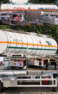 Lingyu  CLY9401GRYQ3 Flammable liquid tank transport semi-trailer