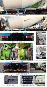 Yutong  ZKH5312GJBP6BEV Pure electric concrete mixing and transportation vehicle