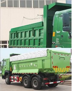 Green Leaf JYJ5257ZLJ4 garbage dump truck 