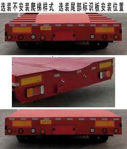 Tianjunda  JGH9402TDP Low flatbed semi-trailer